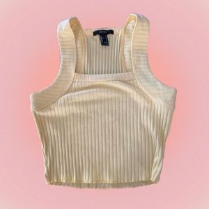 yellow lettuce trim forever 21 top 🌼